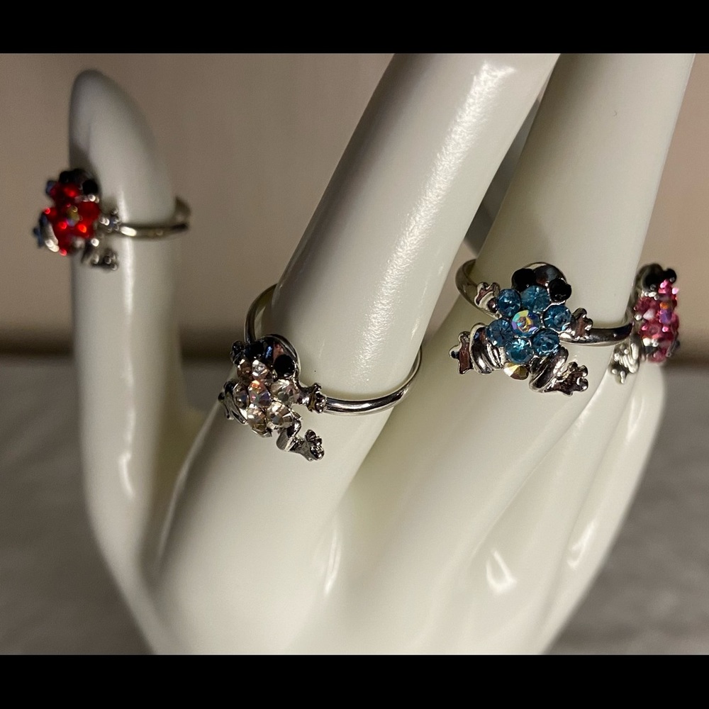 Crystal Frog Rings